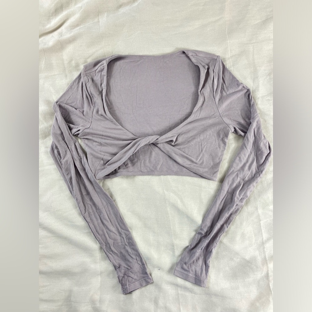 Set Light Purple Twist L/S Top